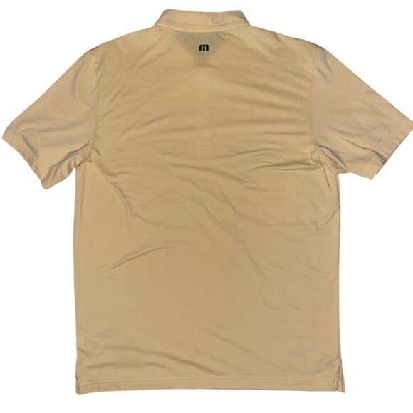 Travis Mathew Men's Large Golf Polo Light Yellow Cream Lightweight short sleeve - Picture 2 of 7